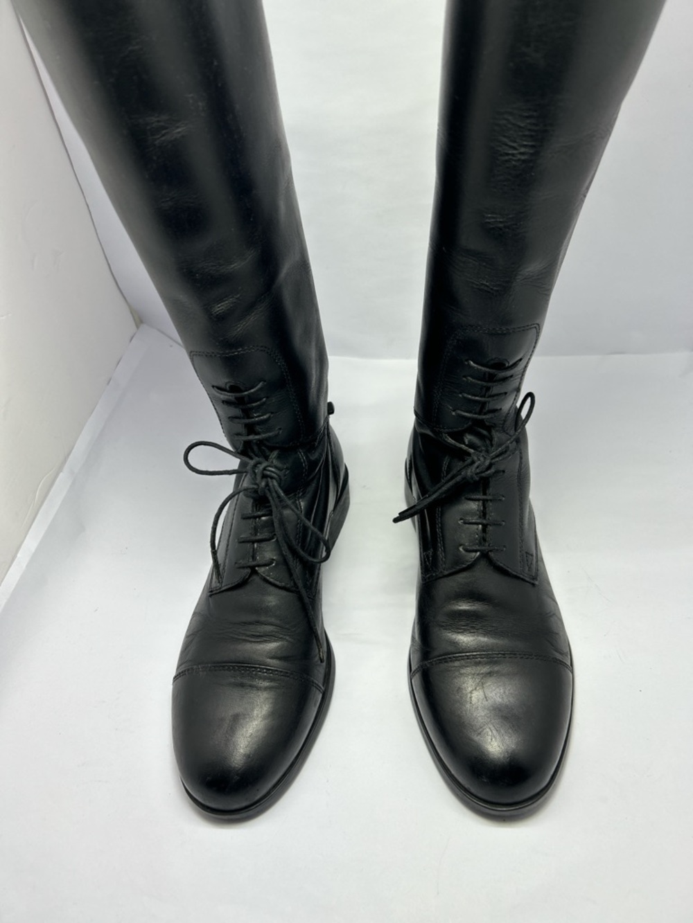 Ariat Heritage Contour Field Zip Tall Riding Boot Women 6.5 Slim Black Leather - Picture 6 of 13